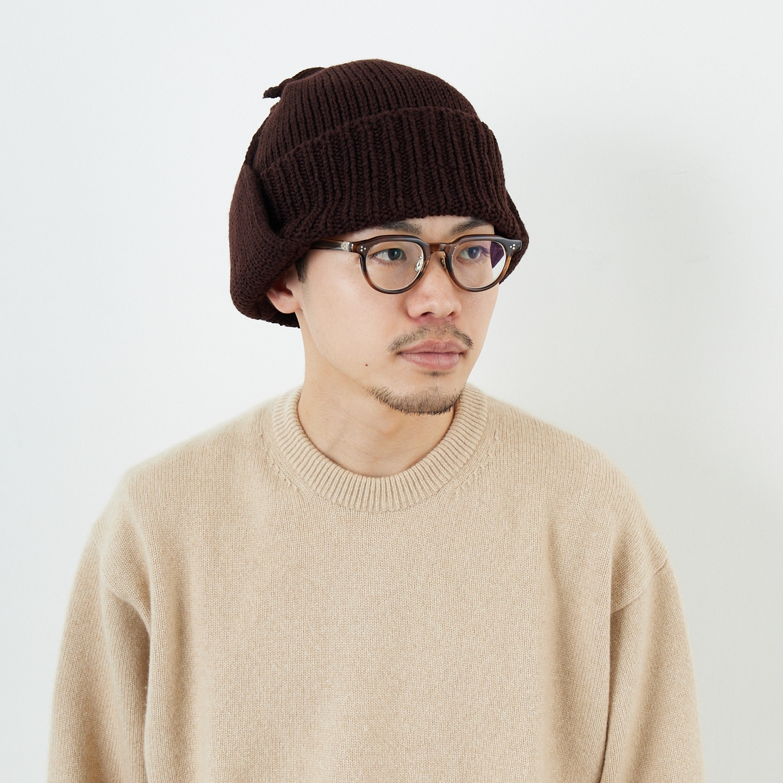 RACAL [ラカル] 耳当て付きニットキャップ [RL-21-1179] BROWN