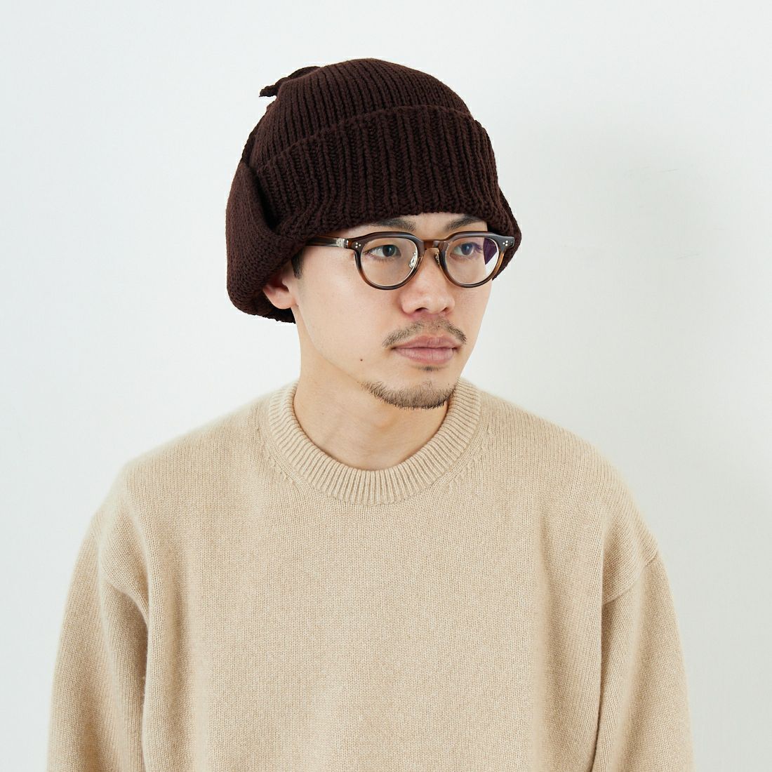 RACAL [ラカル] 耳当て付きニットキャップ [RL-21-1179] BROWN