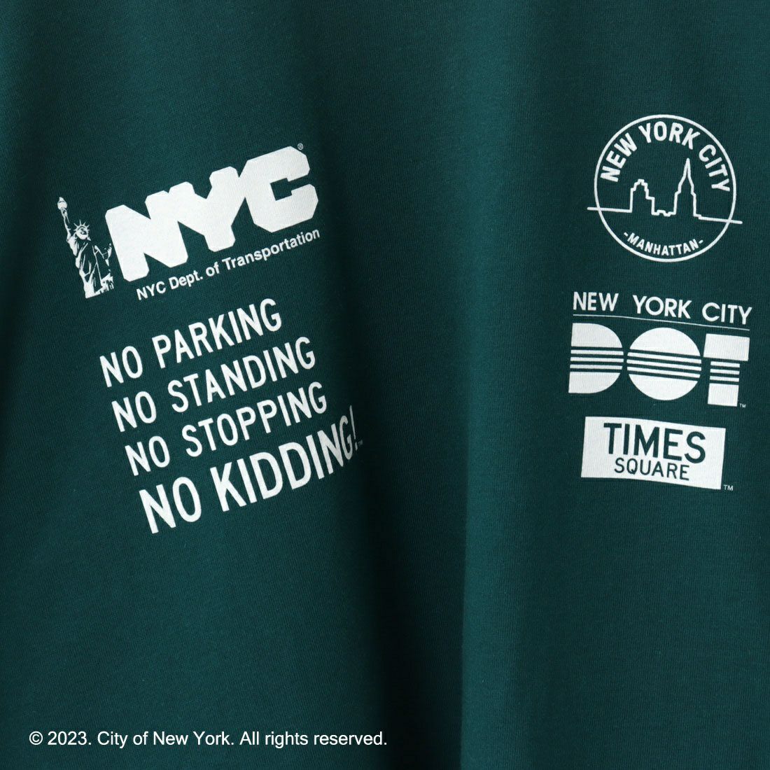NYC × GOOD ROCK SPEED [エヌワイシー × グッドロックスピード] NYC ロングスリーブプリントTシャツ [23NYC044W] GREEN