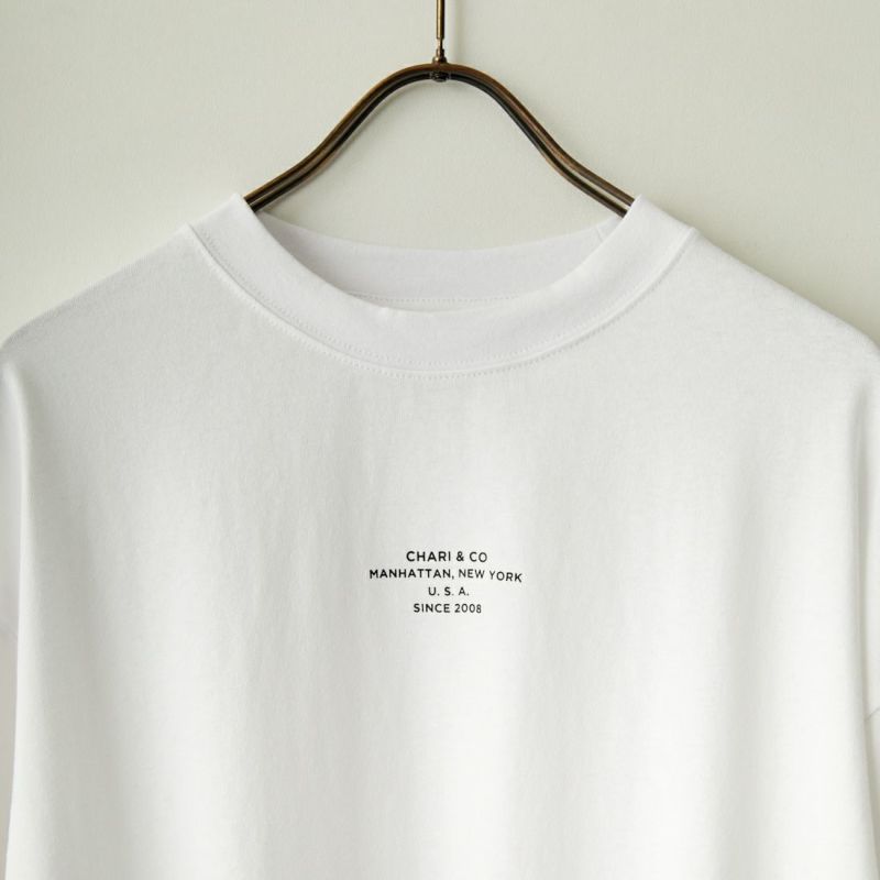 CHARI&CO [チャリアンドコー] ロケーションロゴ ロングスリーブTシャツ [LOCATION-LOGO] WHITE