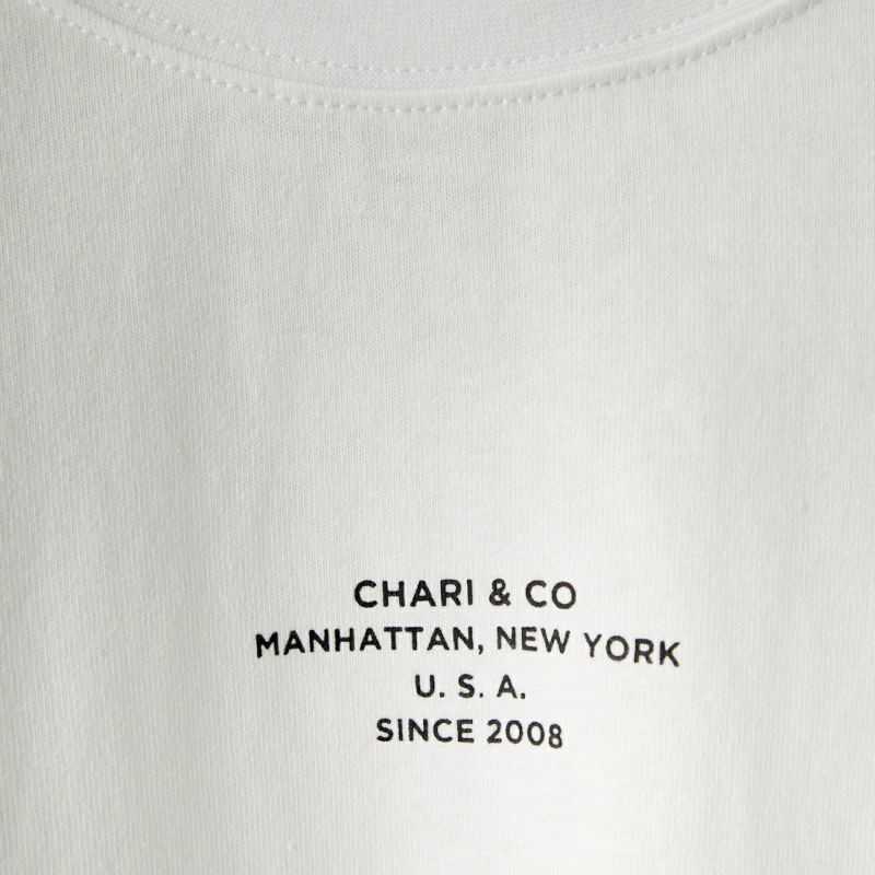 CHARI&CO [チャリアンドコー] ロケーションロゴ ロングスリーブTシャツ [LOCATION-LOGO] WHITE