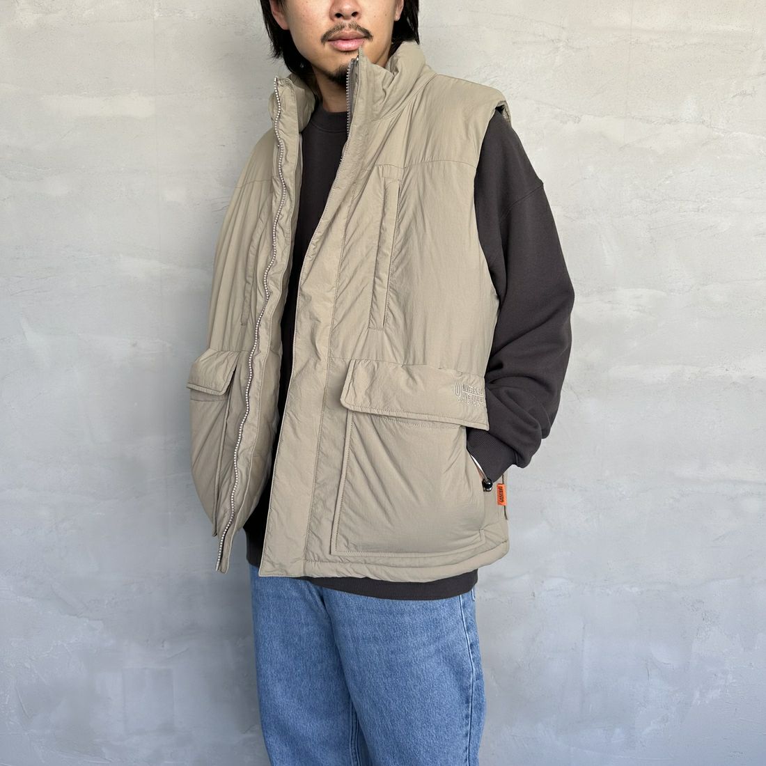 GRAY&&モデル身長：173cm 着用サイズ：L&&