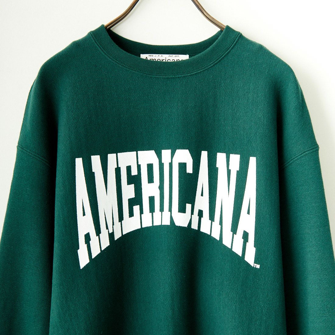 Americana [アメリカーナ] カレッジプリント クルーネックスウェット