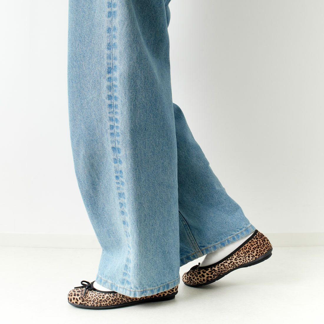 O'Kyti [オキティ] レオパードバレエシューズ [6500-AN] BEIGE LEOP