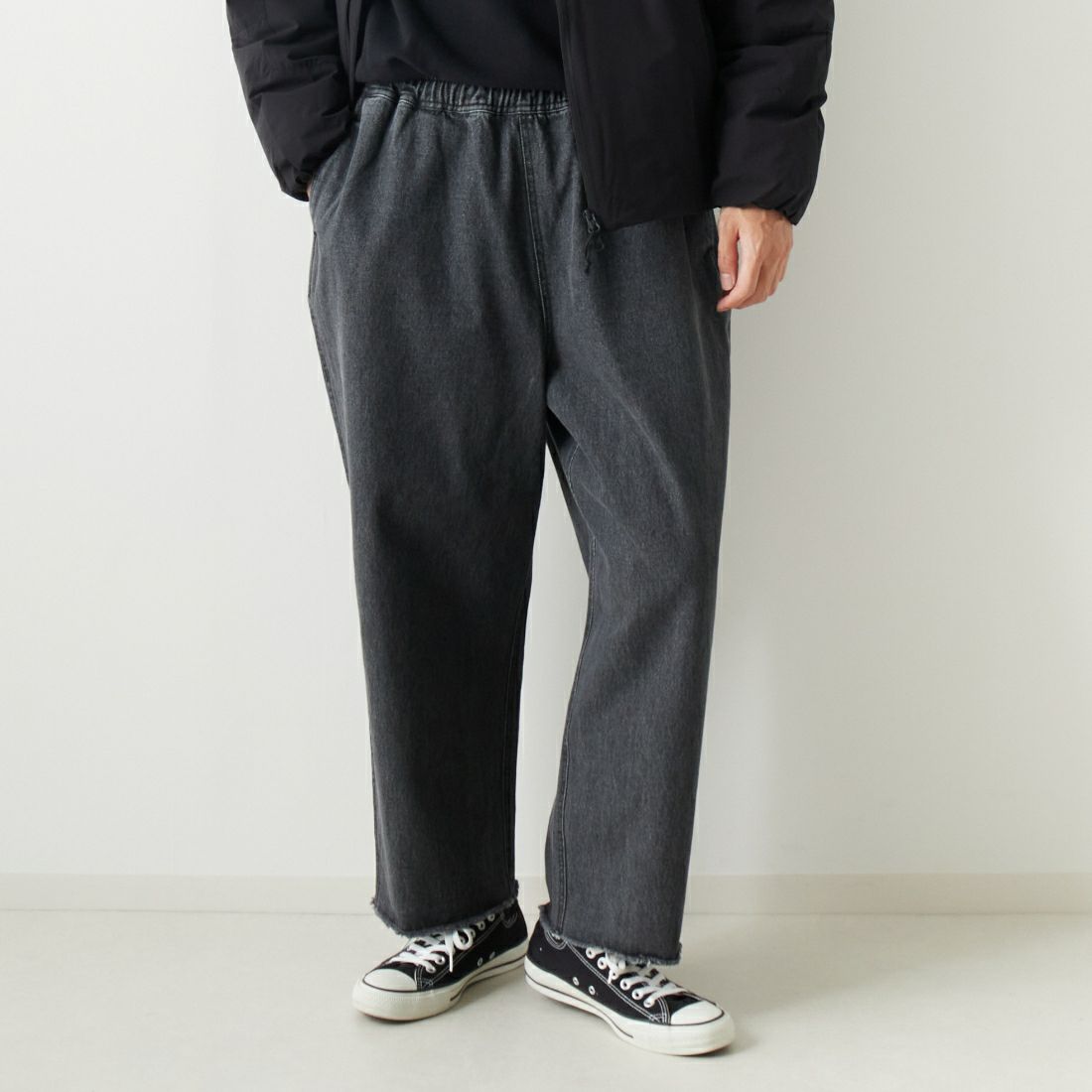 710 BLACK&&モデル身長：182cm 着用サイズ：L&&