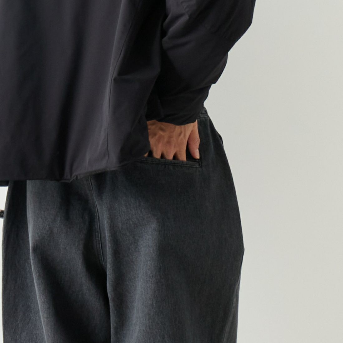 VALTA [ヴァルタ] 別注 リラックスワイドパンツ [VA23AW3037-JF] 710 BLACK