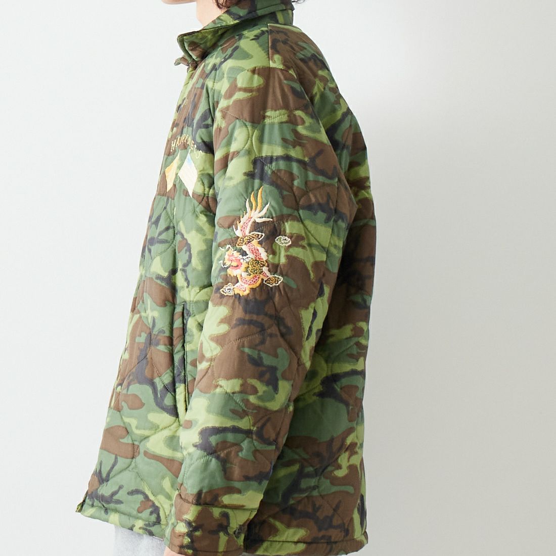 TAILOR TOYO [テーラートウヨウ] ベトナムライナージャケット [TT15396] 198 CAMOUF &&モデル身長：182cm 着用サイズ：L&&