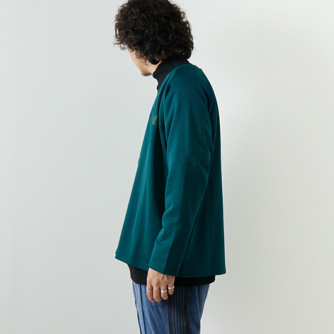 Needles [ニードルズ] Vネックカーディガン [NS257] A JASPER G&&モデル身長：173cm 着用サイズ：M&&