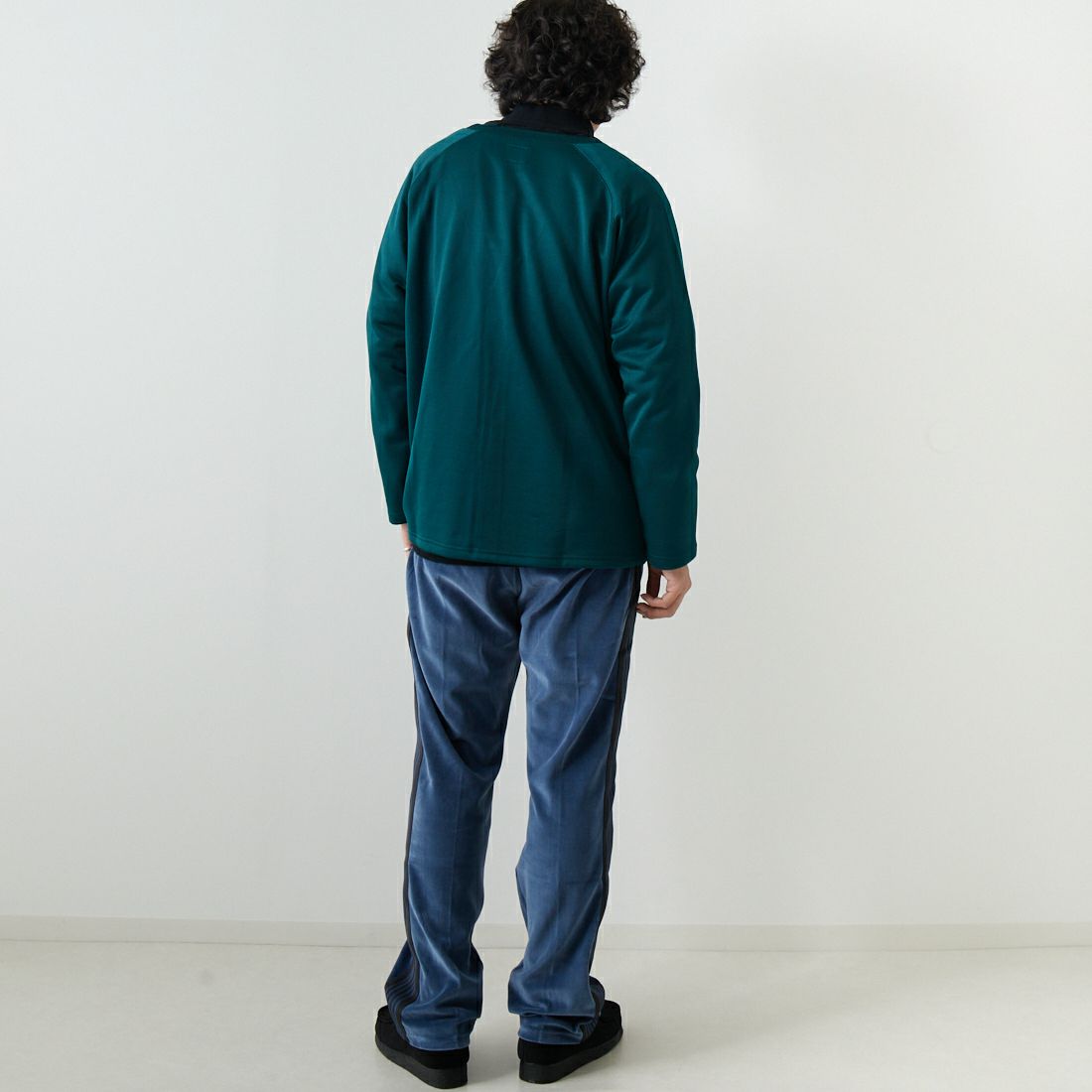 Needles [ニードルズ] Vネックカーディガン [NS257] A JASPER G&&モデル身長：173cm 着用サイズ：M&&