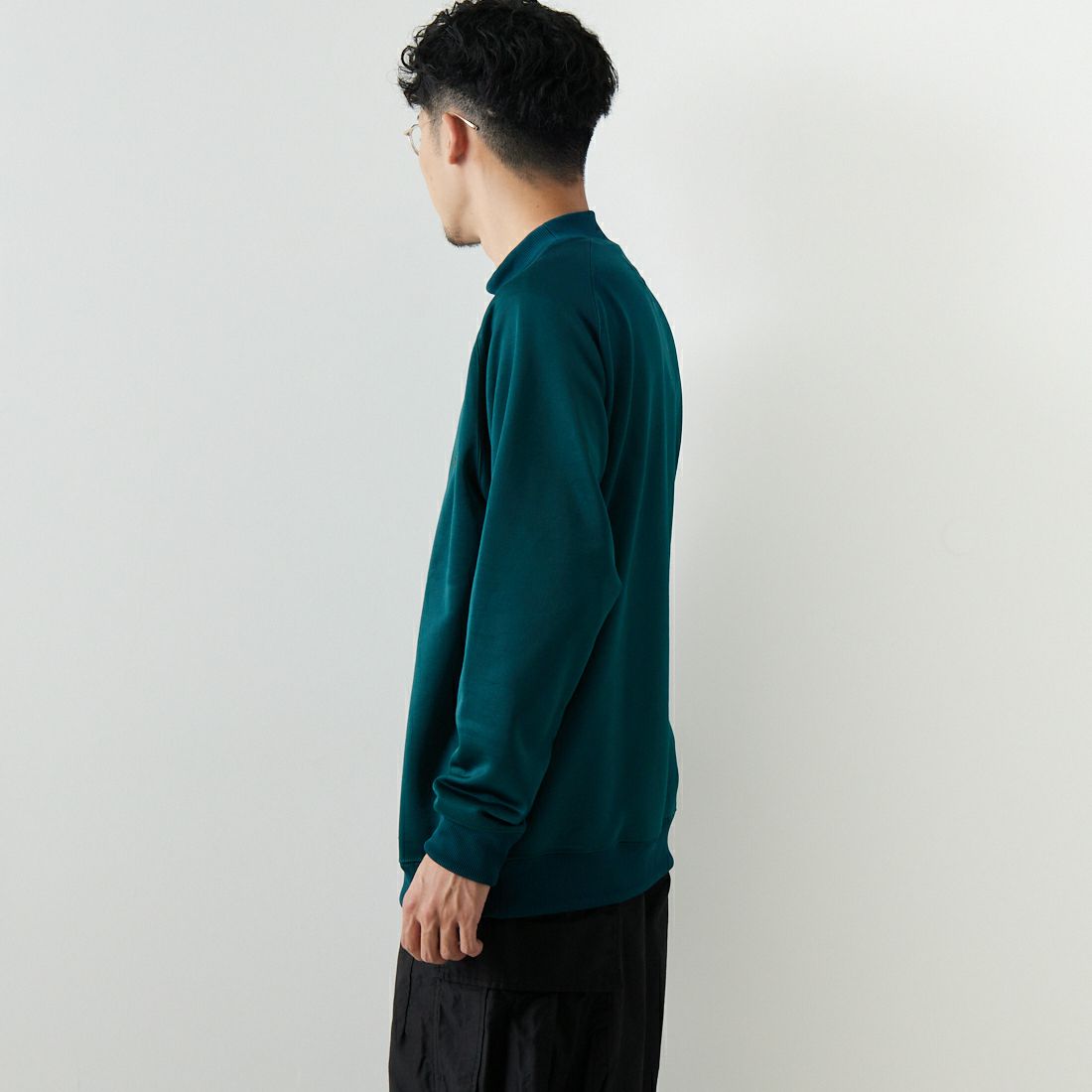 Needles [ニードルズ] ロングスリーブモックネックTシャツ [NS258] A JASPER G&&モデル身長：168cm 着用サイズ：M&&