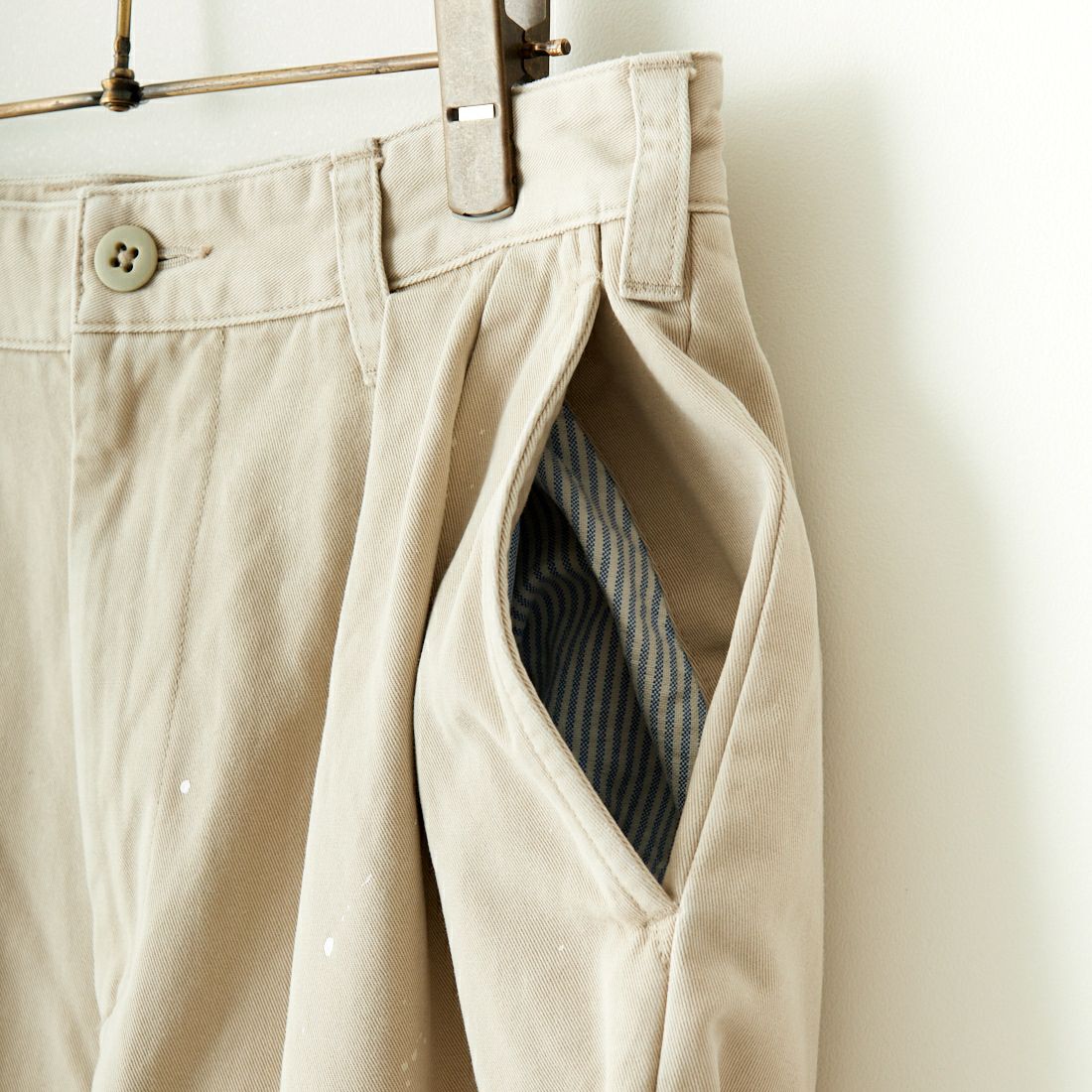 VALTA [ヴァルタ] 別注 タックワイドパンツ [VA23SS3035P-JF] 510 BEIGE