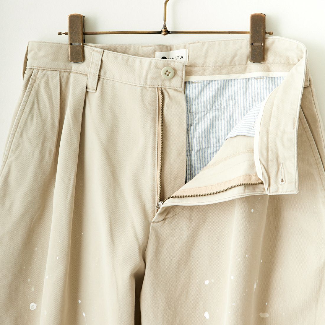 VALTA [ヴァルタ] 別注 タックワイドパンツ [VA23SS3035P-JF] 510 BEIGE