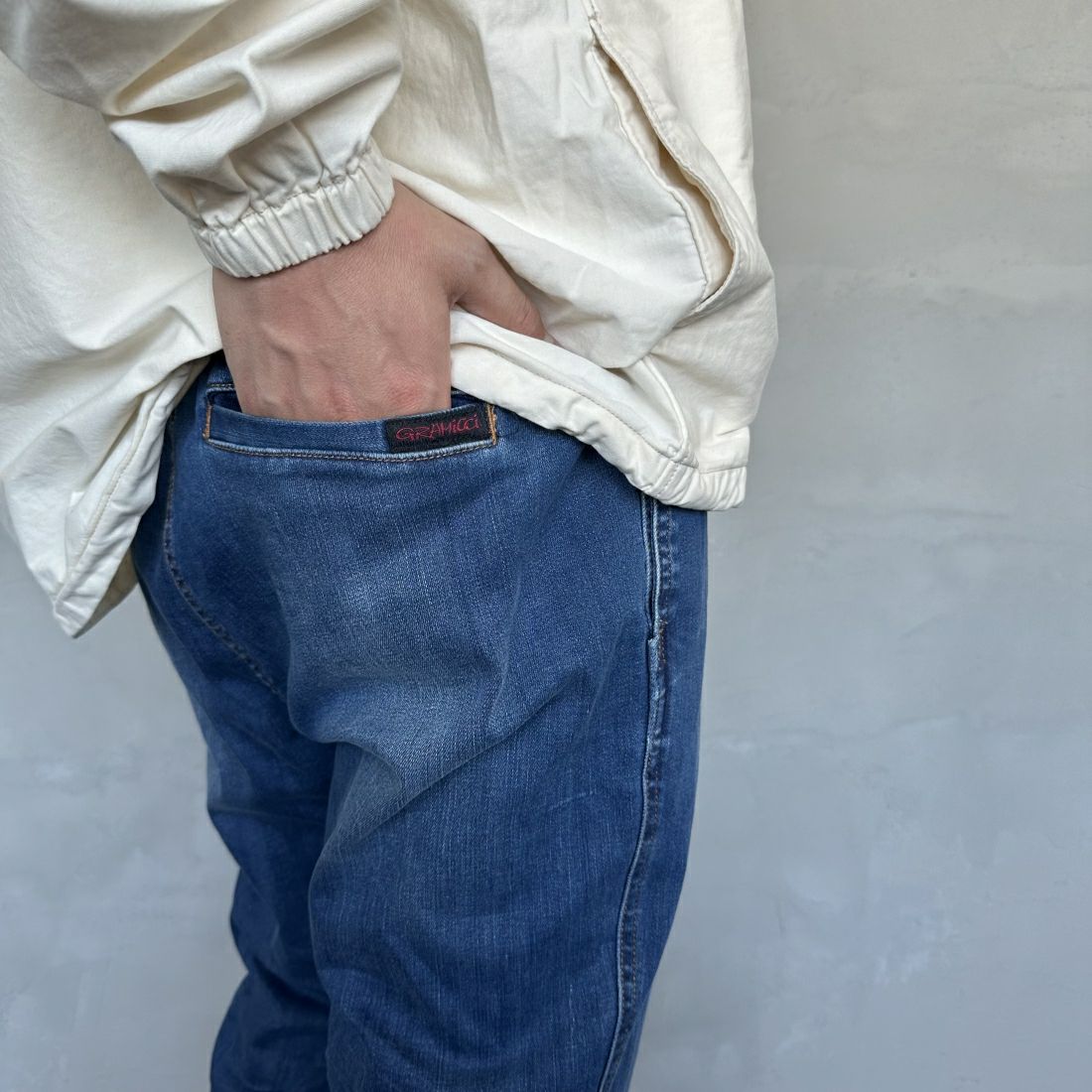 GRAMiCCi [グラミチ] ストレッチデニムNNパンツ タイトクロップド [G113-OGSD] DARK USED