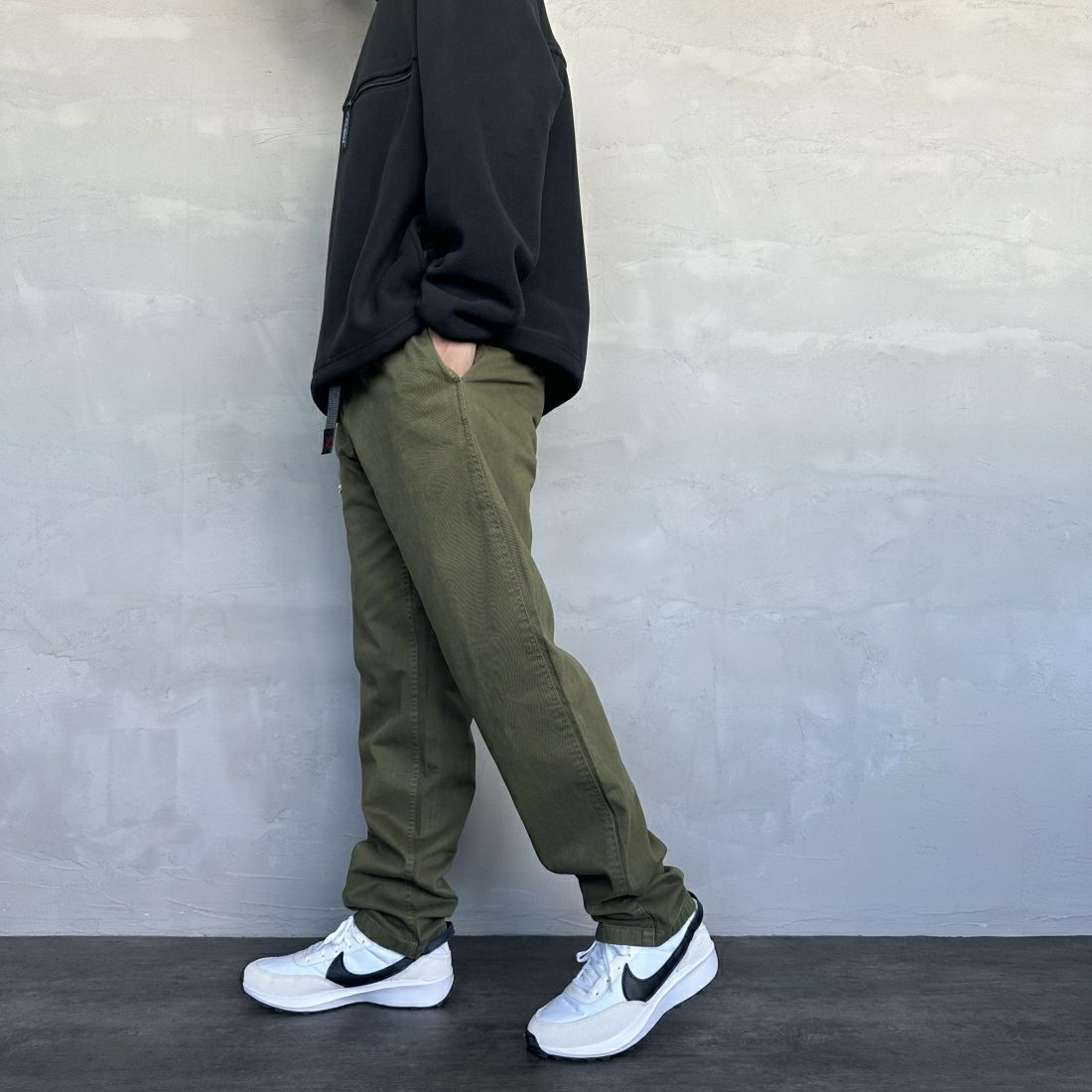 GRAMiCCi [グラミチ] グラミチパンツ [G102-OGT] OLIVE &&モデル身長：173cm 着用サイズ：M&&