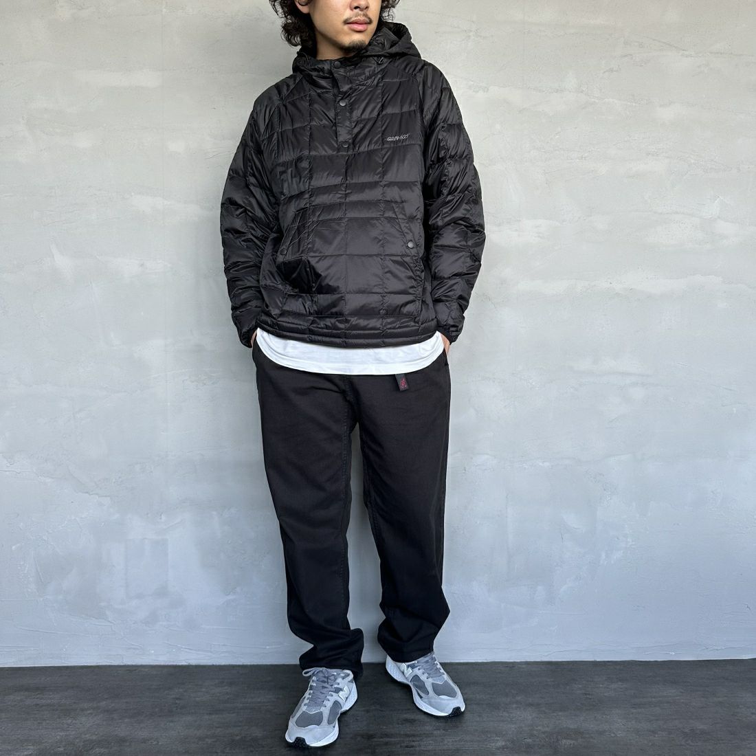 GRAMiCCi [グラミチ] グラミチパンツ [G102-OGT] BLACK &&モデル身長：173cm 着用サイズ：M&&