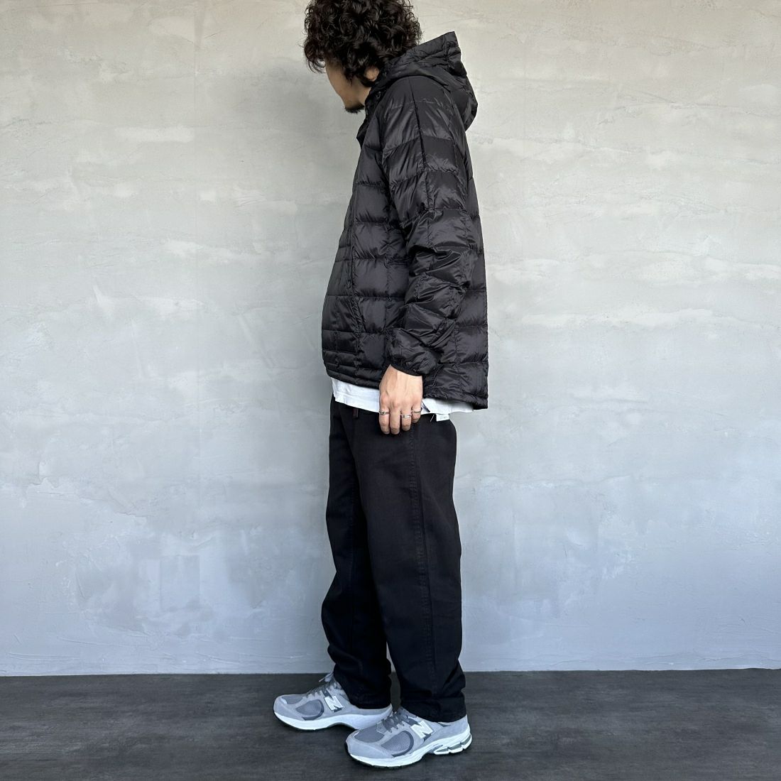 GRAMiCCi [グラミチ] グラミチパンツ [G102-OGT] BLACK &&モデル身長：173cm 着用サイズ：M&&