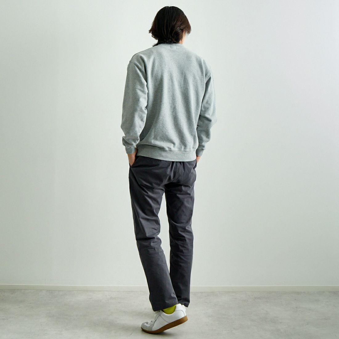 GRAMiCCi [グラミチ] NNパンツクロップド [G109-OGS] FOSSIL GRE &&モデル身長：179cm 着用サイズ：L&&