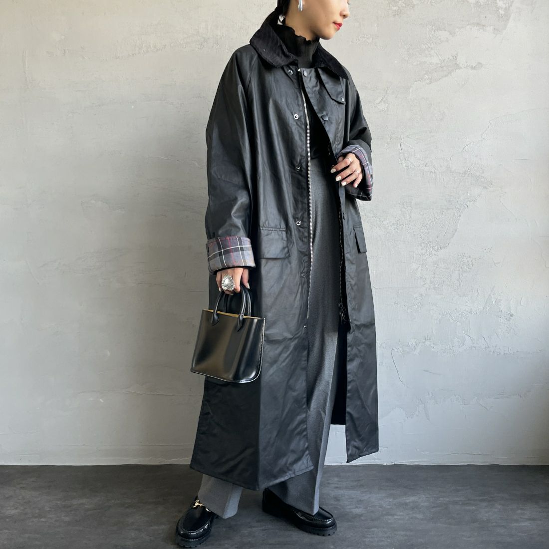 Barbour [バブアー] BURGHLEY/バーレー ワックスコットンロングコート [MWX1674]