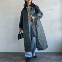 Barbour [バブアー] BURGHLEY/バーレー ワックスコットンロングコート