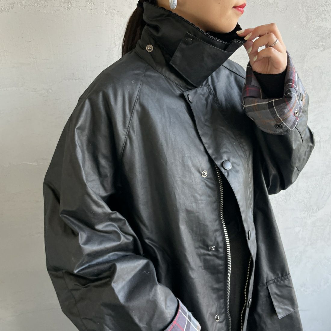 Barbour [バブアー] BURGHLEY/バーレー ワックスコットンロングコート