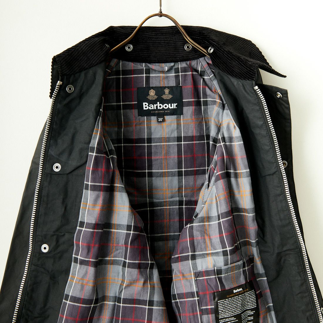 Barbour [バブアー] BURGHLEY/バーレー ワックスコットンロングコート [MWX1674] BK91