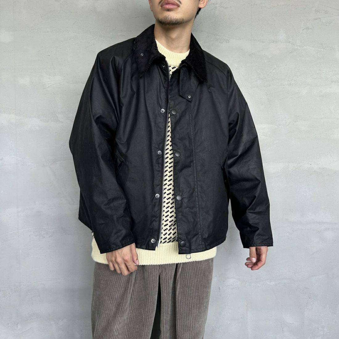 Barbour◇TRANSPORT WAXン/42/コットン/BLK/無地/2102066 - メンズ