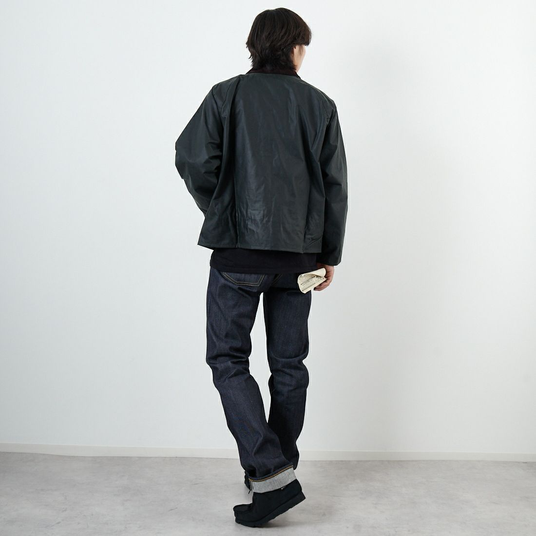 Barbour [バブアー] BEDALE/ビデイル ワックス コットン ブルゾン(オーバーサイズ フィット) [MWX1679] SG91 &&モデル身長：168cm 着用サイズ：40&&