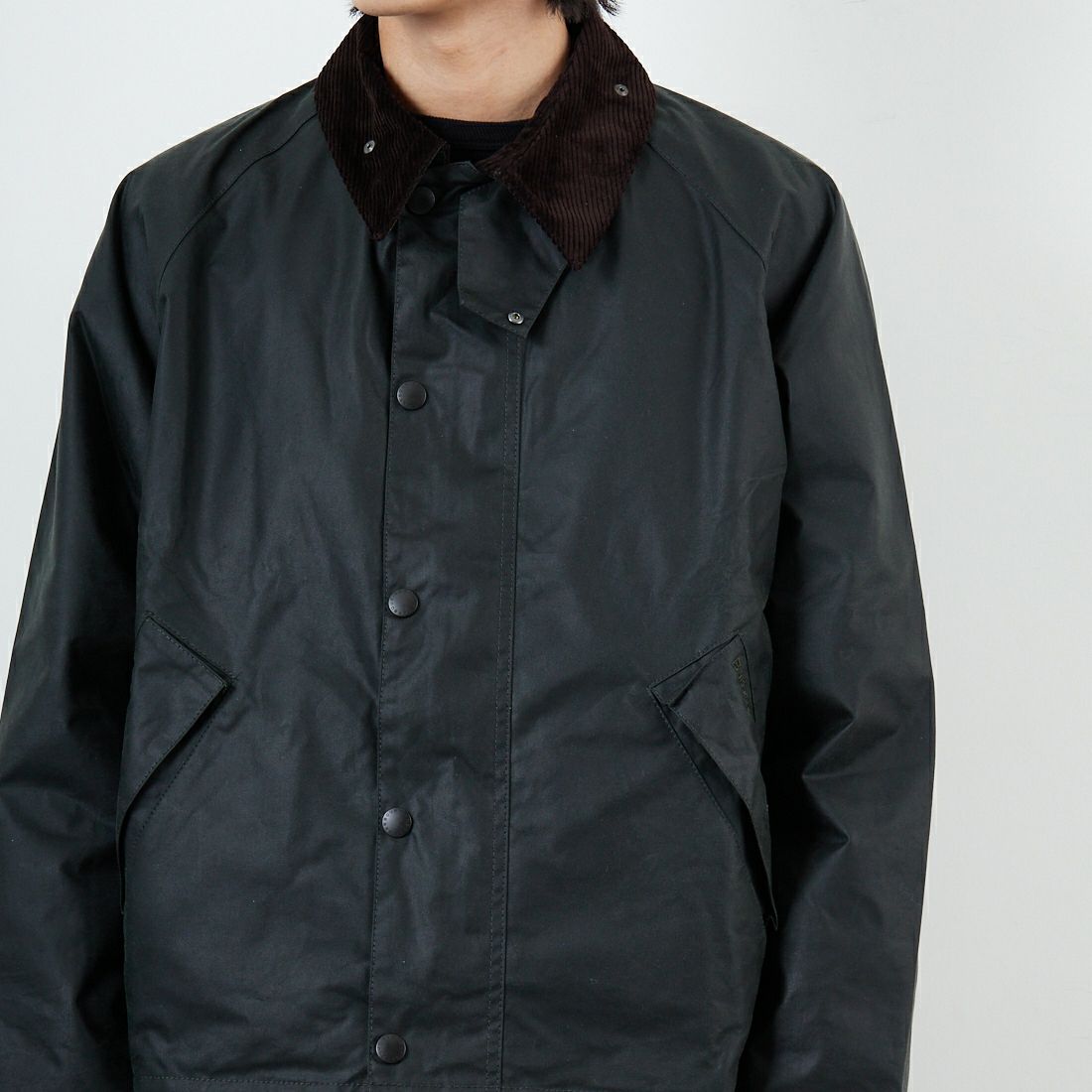 Barbour [バブアー] BEDALE/ビデイル ワックス コットン ブルゾン(オーバーサイズ フィット) [MWX1679] SG91 &&モデル身長：168cm 着用サイズ：40&&