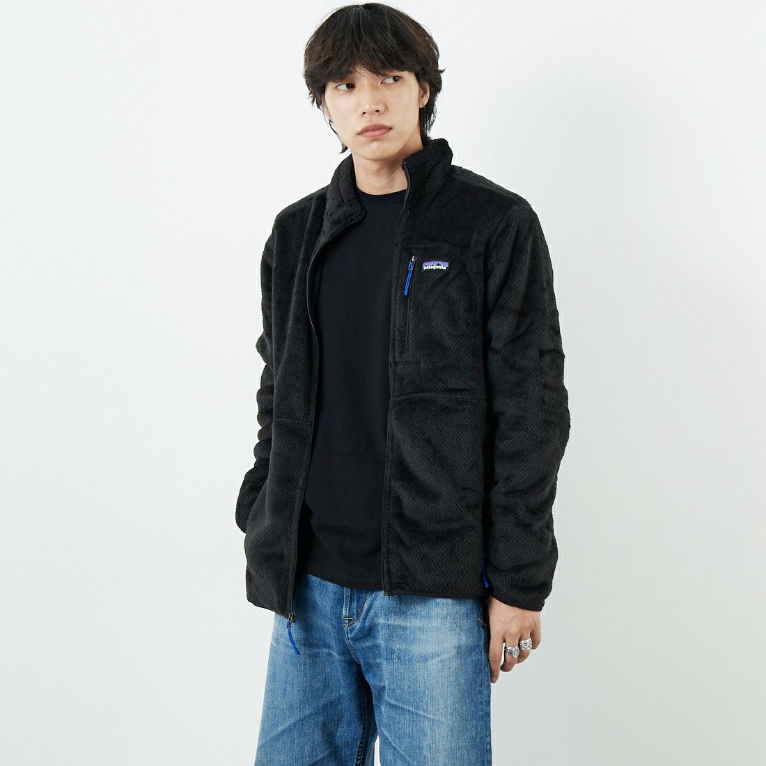 patagonia [パタゴニア] メンズ リツールジャケット [26435] BLK &&モデル身長：179cm 着用サイズ：M&&