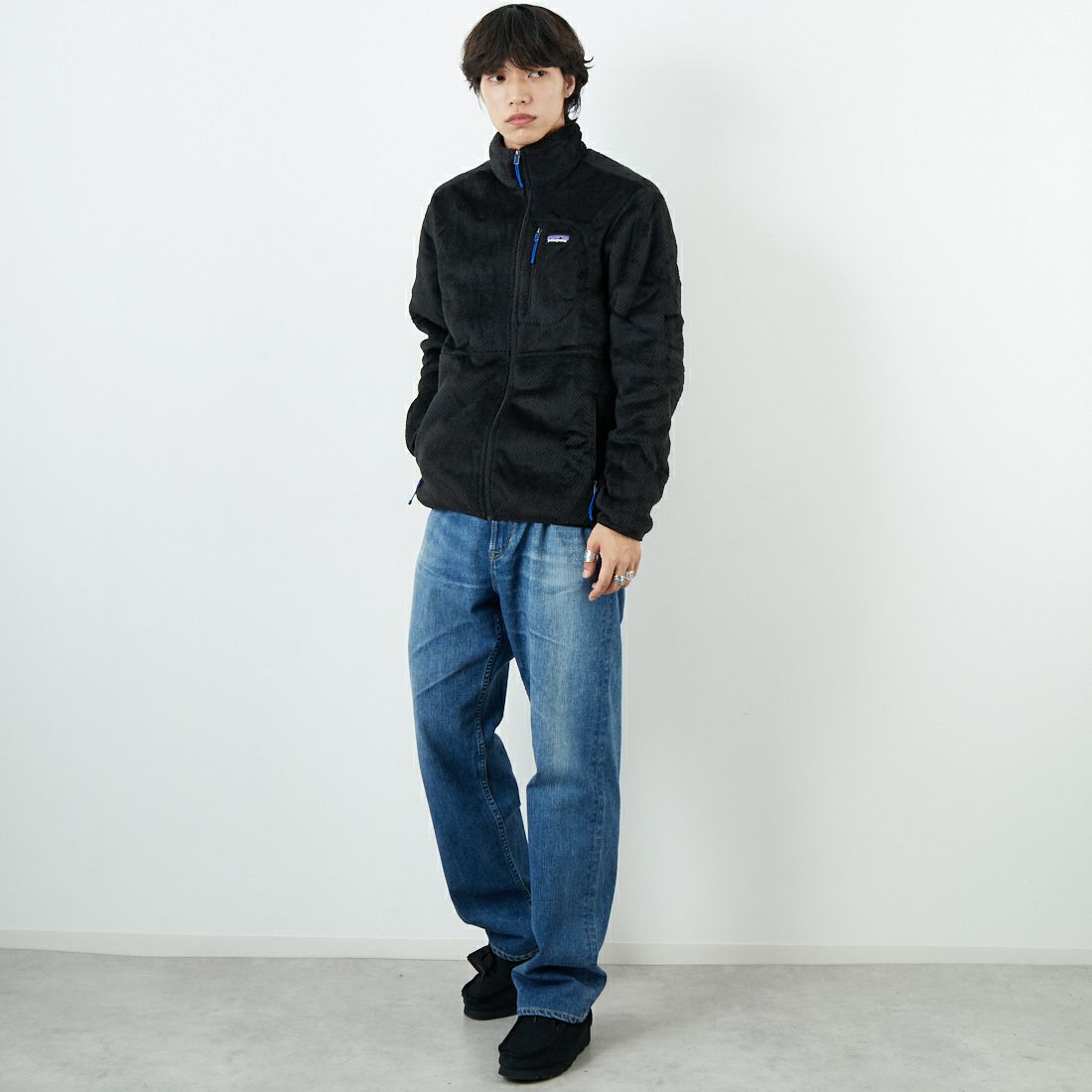 patagonia [パタゴニア] メンズ リツールジャケット [26435] BLK &&モデル身長：179cm 着用サイズ：M&&