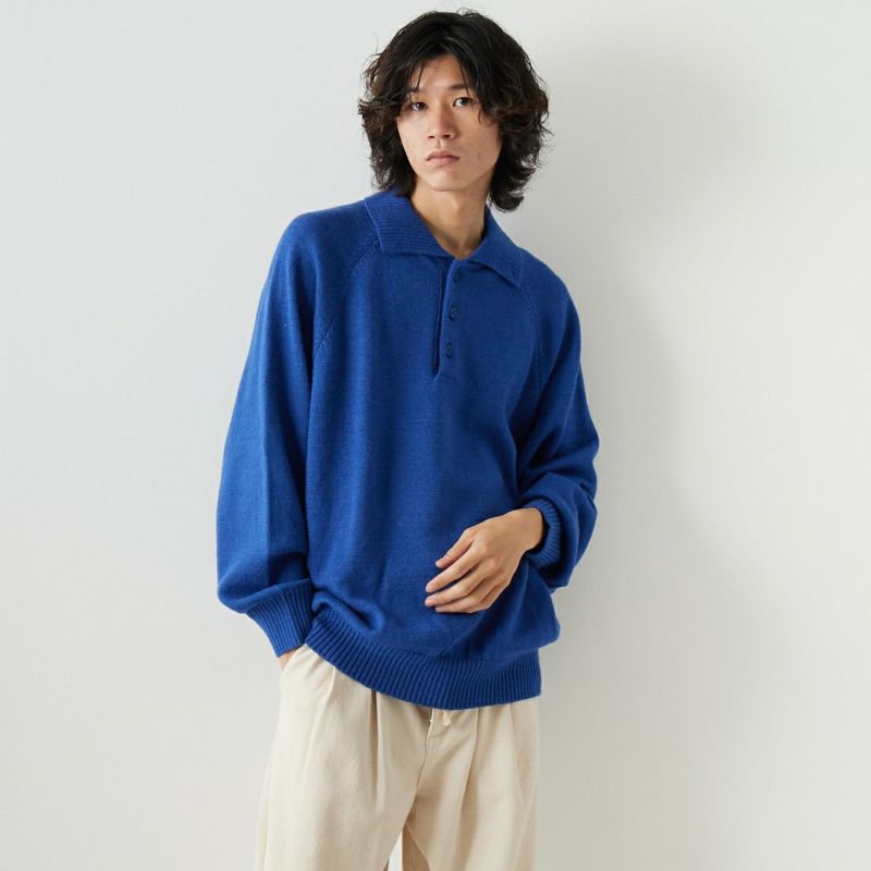 STILL BY HAND [スティルバイハンド] アメリカンウール ニットポロシャツ [KN01233]