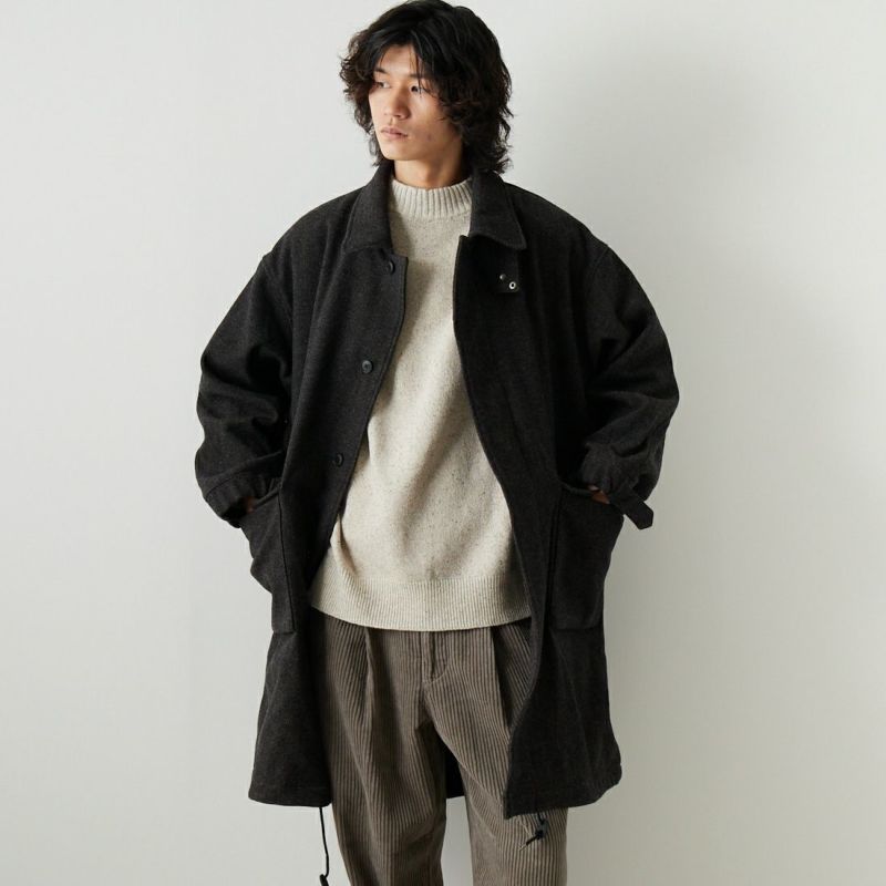 STILL BY HAND [スティルバイハンド] ツイードステンカラーコート [CO03233]