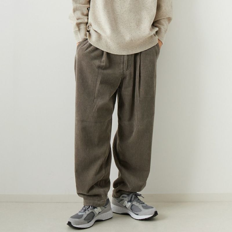 STILL BY HAND [スティルバイハンド] コットンコーデュロイ 1タックパンツ [PT01233]