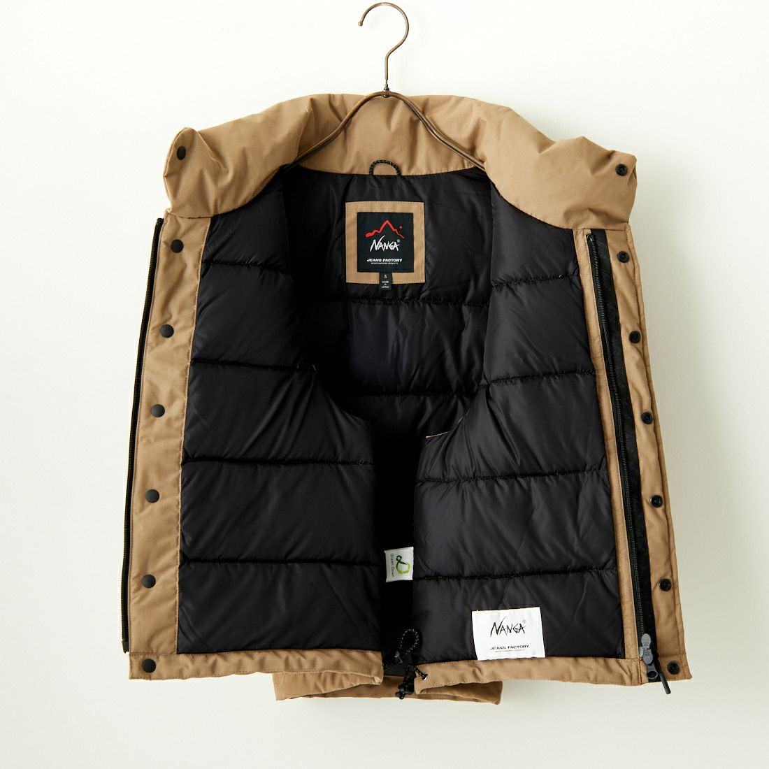 JEANSFACTORY × NANGA [ジーンズファクトリー × ナンガ] 別注 HINOCダウンベスト [JMP-234-054-JF] BEIGE