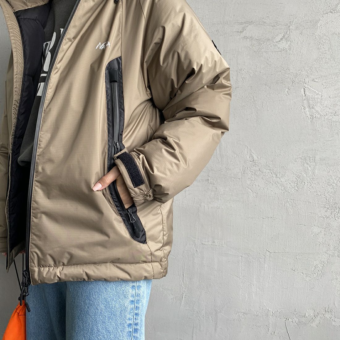 JEANSFACTORY × NANGA [ジーンズファクトリー × ナンガ] 別注 オーロラダウンジャケット [JMP-234-053-JF] COYOTE