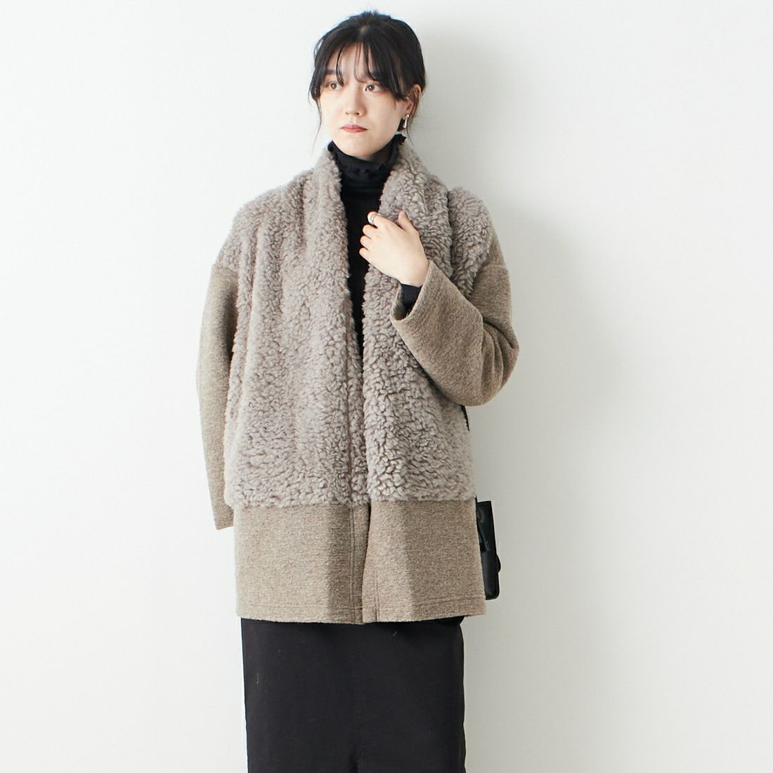 Jeans Factory Clothes [ジーンズファクトリークローズ] イタリアンエアリーファー付きコート [895470-04]
