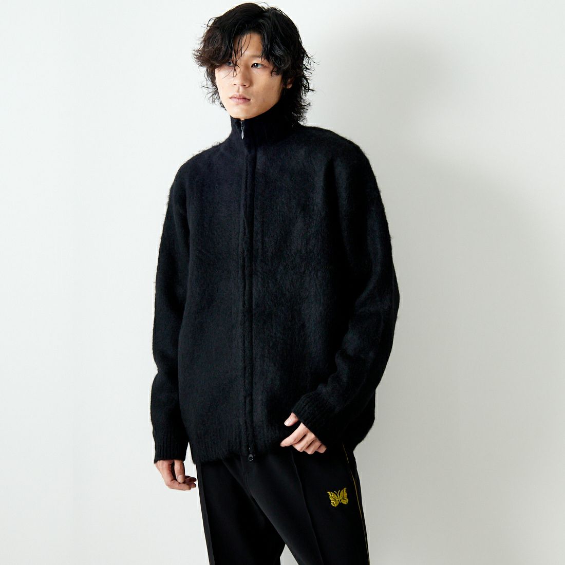Needles [ニードルズ] ジップモヘアカーディガン [NS283]｜ジーンズ  