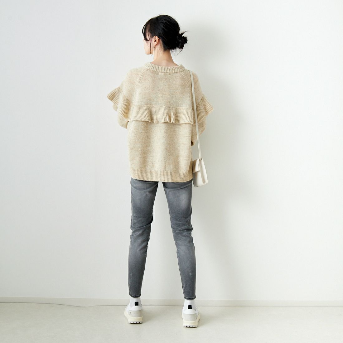 BIG JOHN [ビッグジョン] ヌードレッグ [MML106K] BK19 &&モデル身長：168cm 着用サイズ：S&&