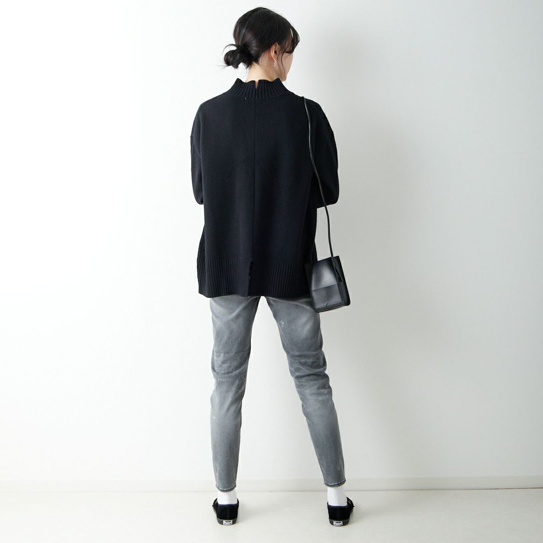 BIG JOHN [ビッグジョン] ヌードレッグ [MML106K] BK19 &&モデル身長：168cm 着用サイズ：S&&
