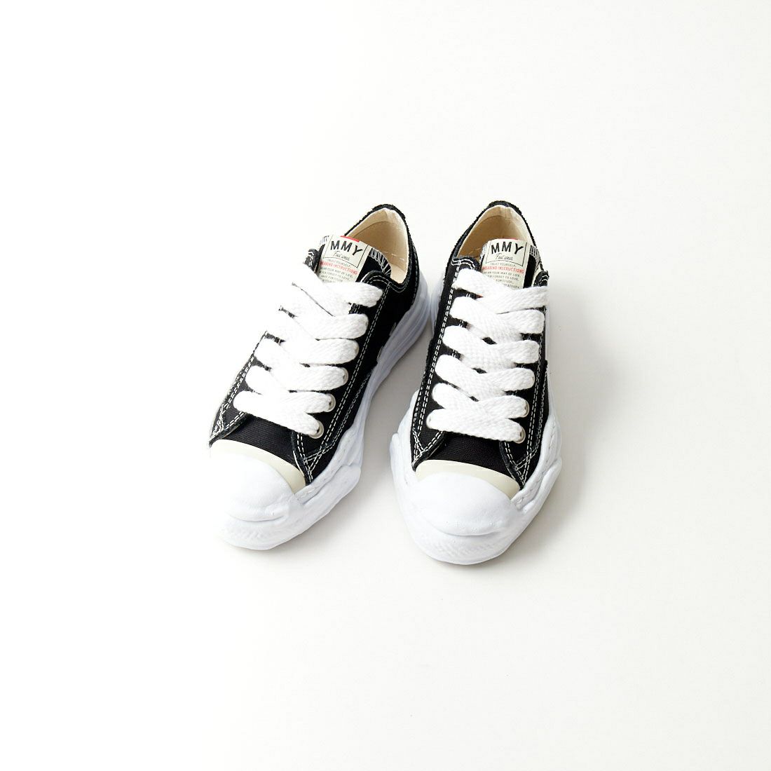 Maison MIHARA YASUHIRO [メゾン ミハラヤスヒロ] HANK/ハンク オリジナルソール キャンバスローカットスニーカー [A05FW702] BLACK