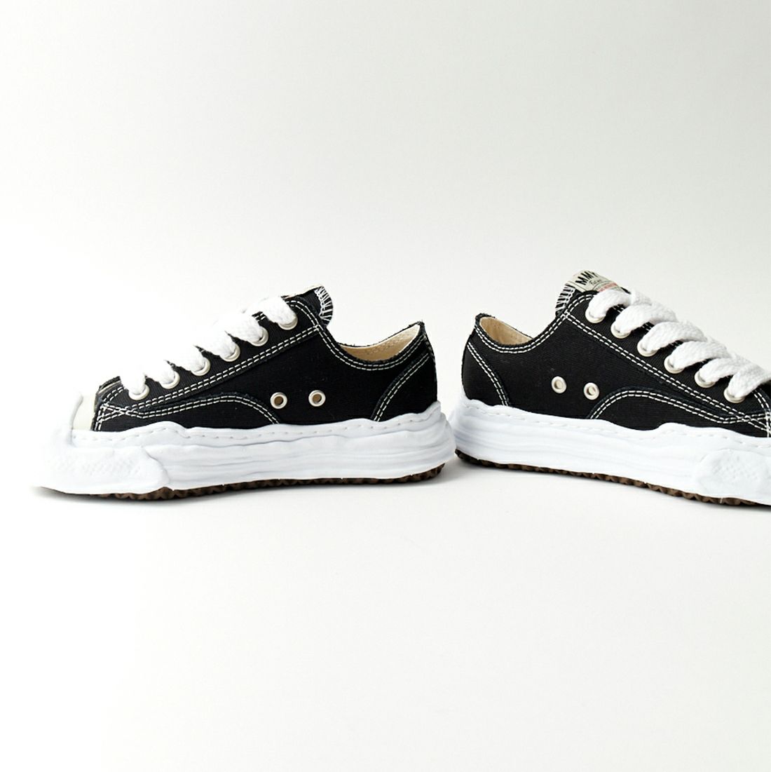 Maison MIHARA YASUHIRO [メゾン ミハラヤスヒロ] HANK/ハンク オリジナルソール キャンバスローカットスニーカー [A05FW702] BLACK