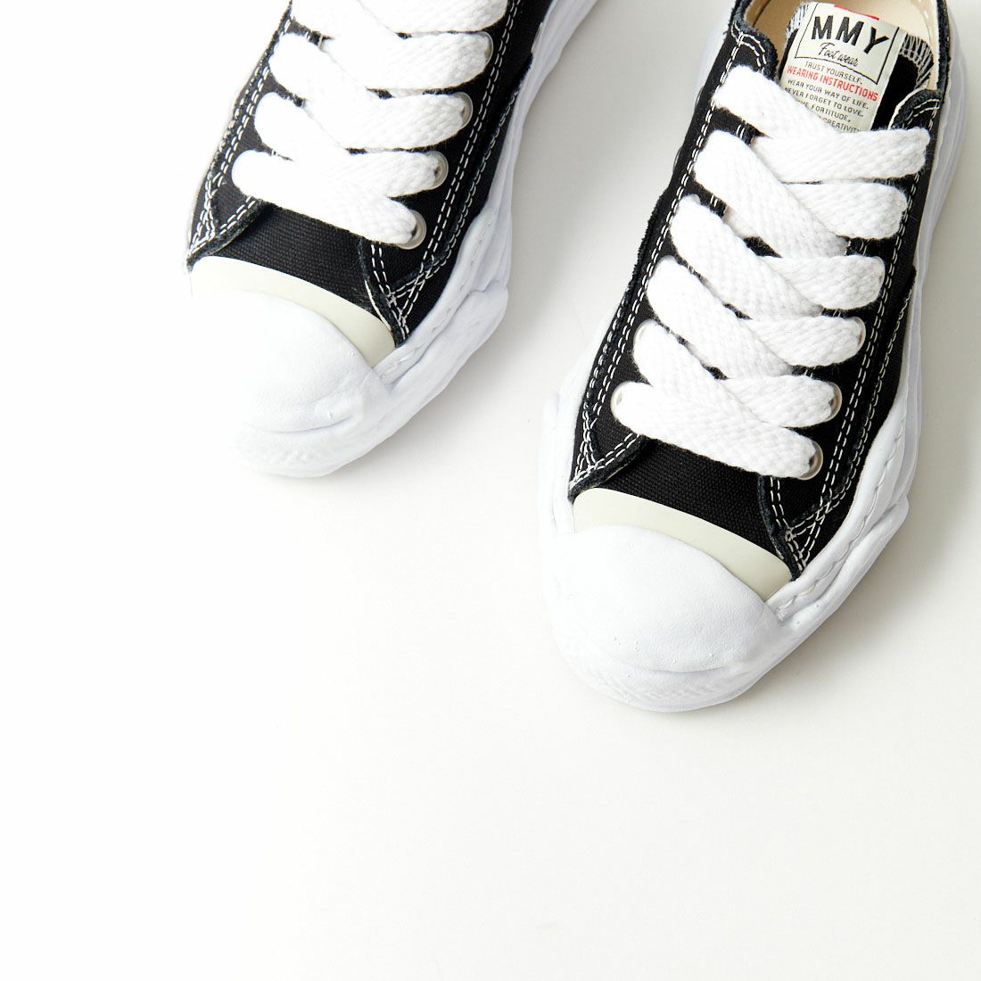 Maison MIHARA YASUHIRO [メゾン ミハラヤスヒロ] HANK/ハンク オリジナルソール キャンバスローカットスニーカー [A05FW702] BLACK