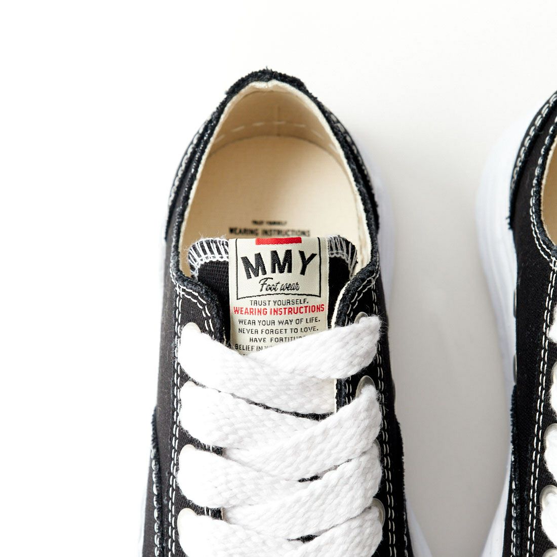 Maison MIHARA YASUHIRO [メゾン ミハラヤスヒロ] HANK/ハンク オリジナルソール キャンバスローカットスニーカー [A05FW702] BLACK