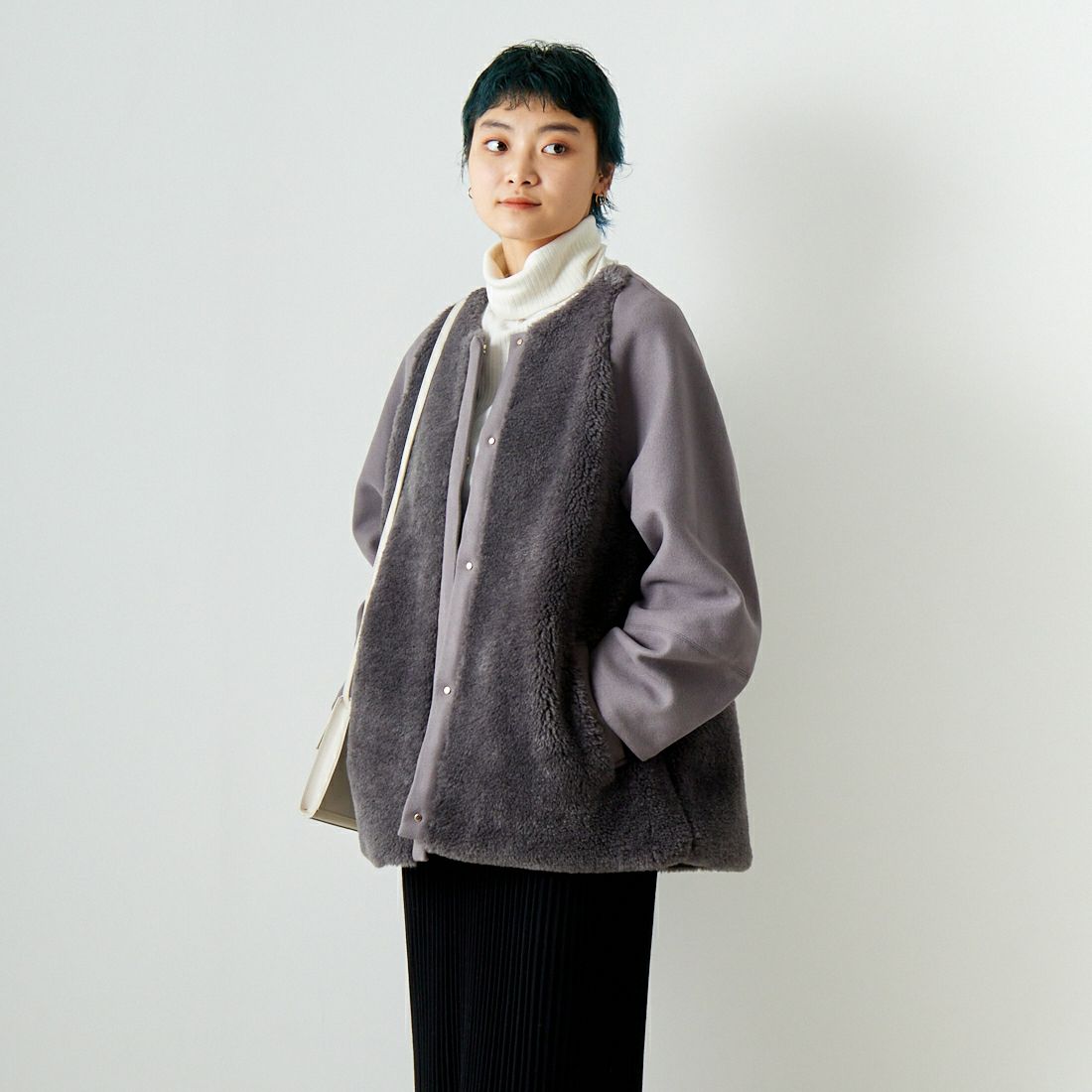 Jeans Factory Clothes [ジーンズファクトリークローズ] ボア×ストレッチライトウールコート [783729]