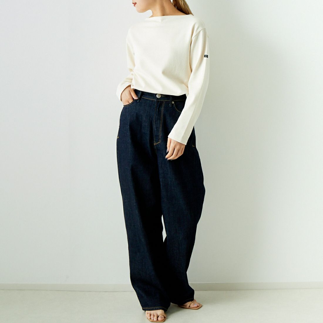 ST.JAMES [セントジェームス] ウェッソン 無地 長袖Tシャツ [OUESSANT-SD]