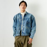 97 DENIM U&&モデル身長：179cm 着用サイズ：5&&