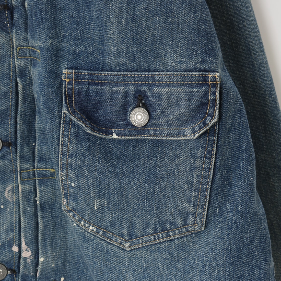 orSlow [オアスロウ] 別注 TYPE1 40Sプリーツフロントデニムジャケット [83-6011-JF] 97 DENIM U