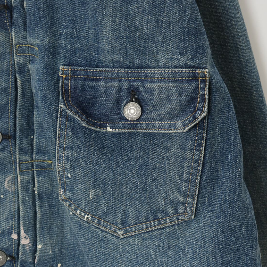 orSlow [オアスロウ] 別注 TYPE1 40Sプリーツフロントデニムジャケット [83-6011-JF] 97 DENIM U