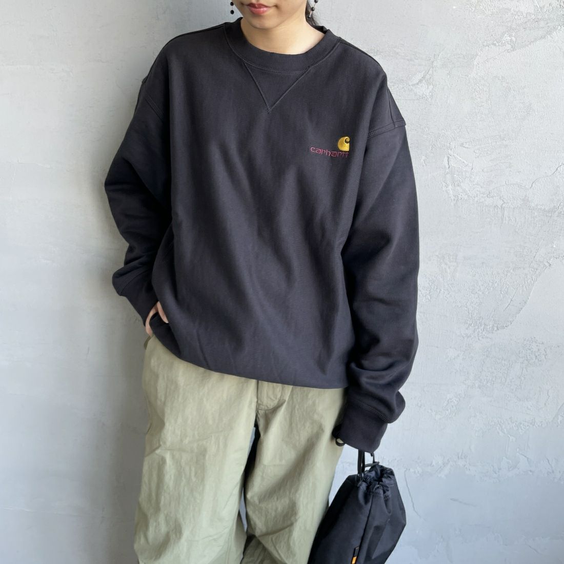 BLACK&&モデル身長：156cm 着用サイズ：S&&