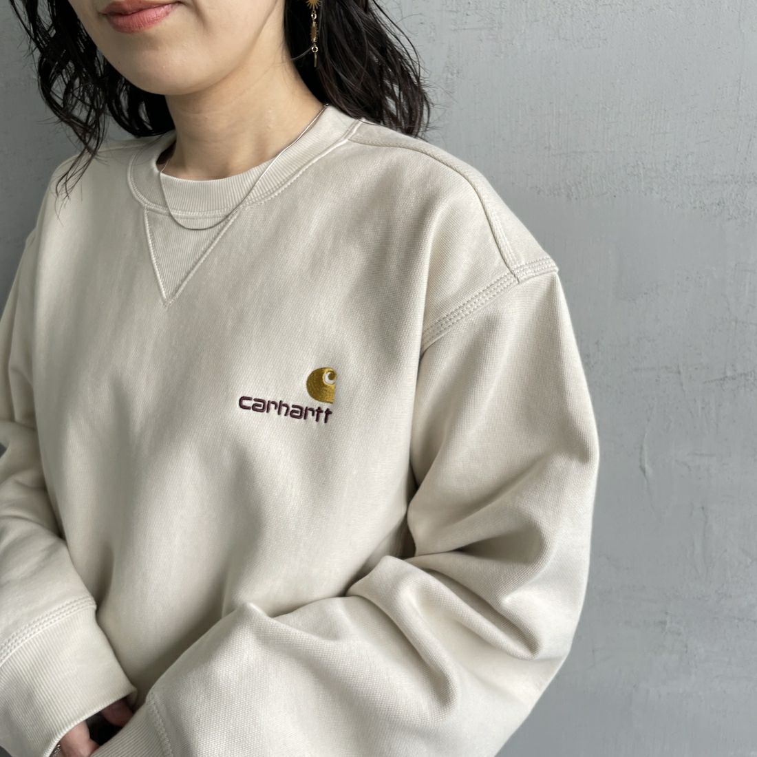carhartt WIP [カーハートダブリューアイピー] アメリカンスクリプトスウェット [I025475] MOONBEAM